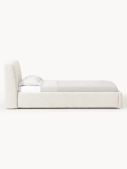 Cama individual en tejido bouclé Cloud