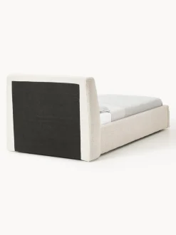 Cama individual en tejido bouclé Cloud