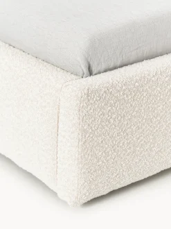 Cama individual en tejido bouclé Cloud