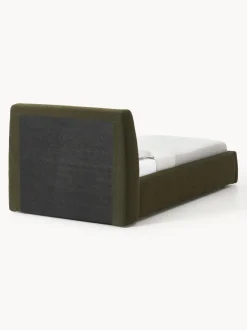 Cama individual en tejido bouclé Cloud
