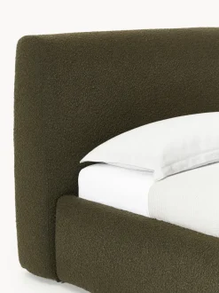 Cama individual en tejido bouclé Cloud