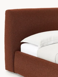 Cama individual en tejido bouclé Cloud