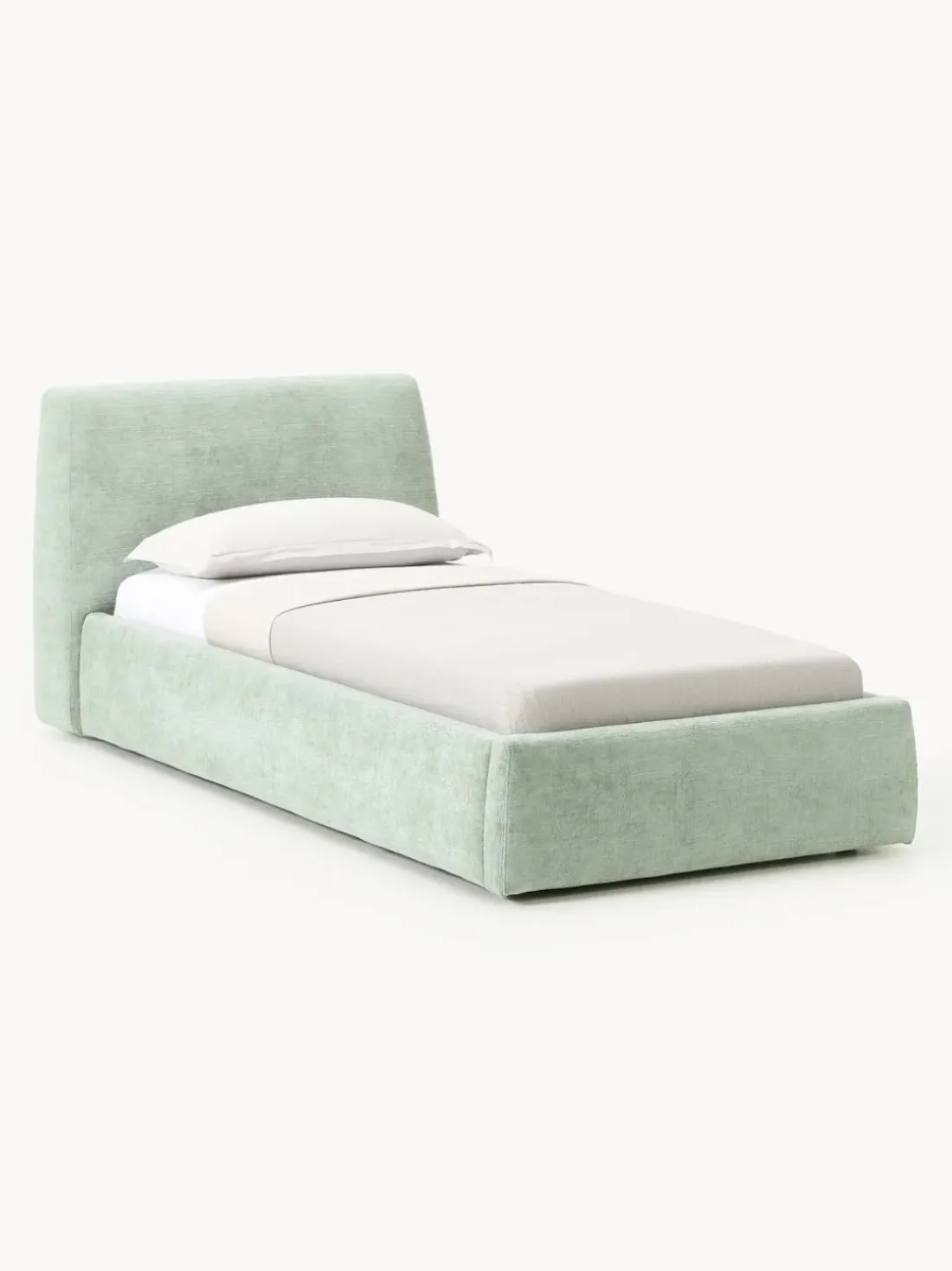 Cama individual tapizada Cloud