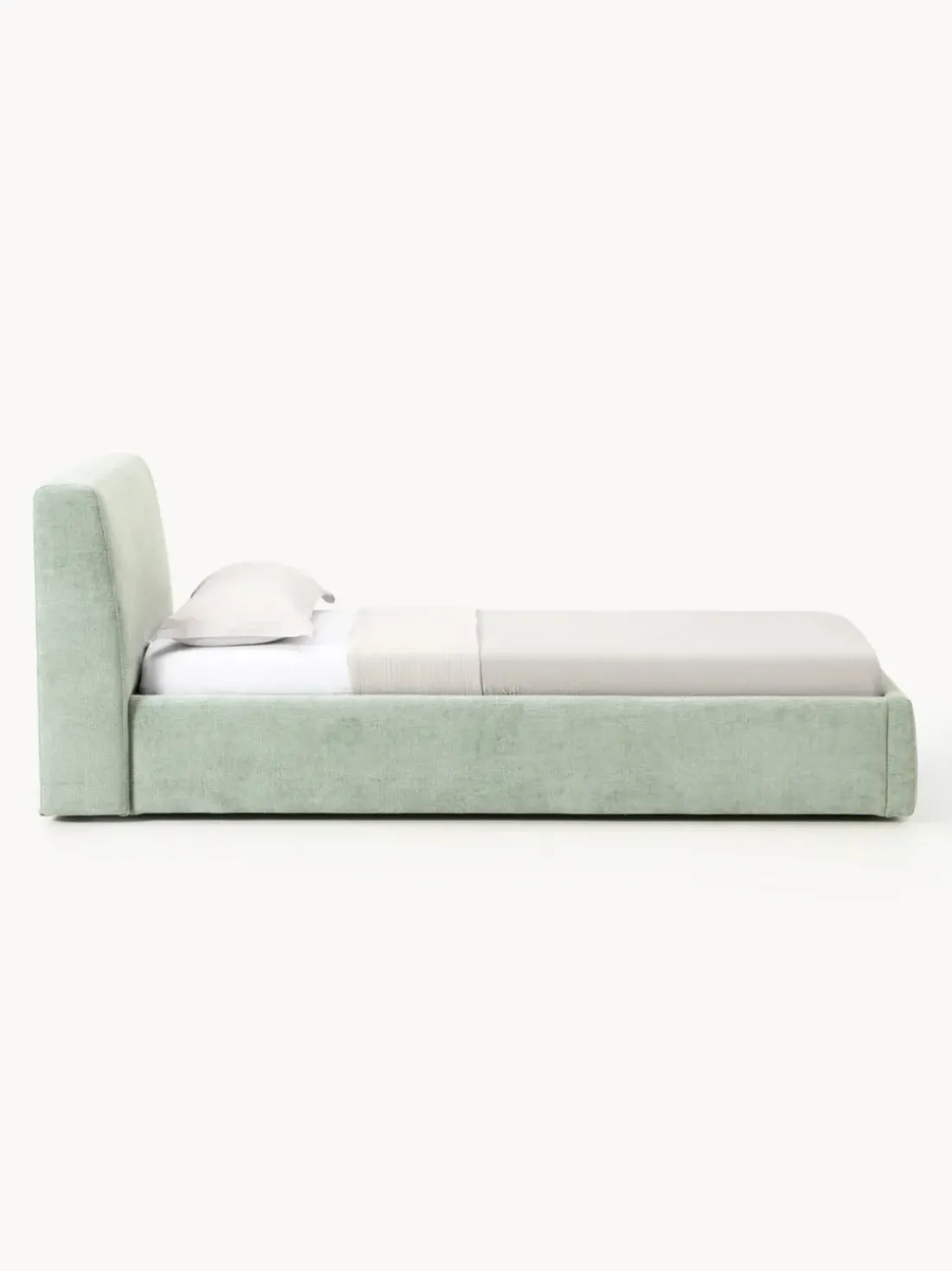 Cama individual tapizada Cloud