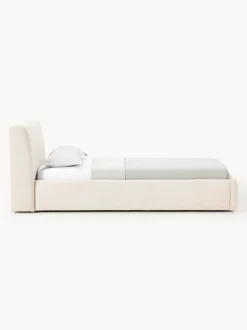 Cama individual tapizada con espacio de almacenamiento Cloud