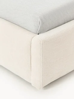 Cama individual tapizada con espacio de almacenamiento Cloud