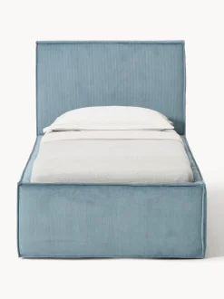 Cama individual tapizada de pana Dream