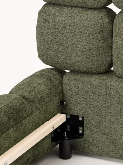 Cama individual tapizada en borreguillo bouclé Tayla