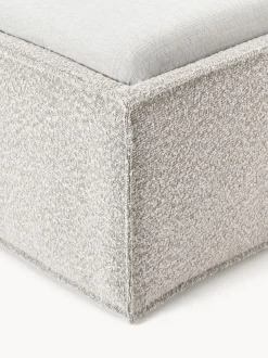 Cama individual tapizada en tejido bouclé con espacio de almacenamiento Dream