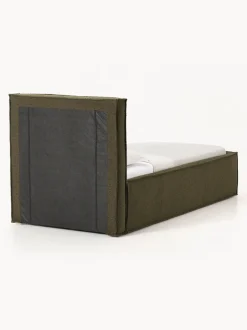 Cama individual tapizada en tejido bouclé Dream