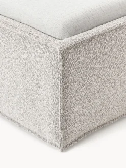 Cama individual tapizada en tejido bouclé Dream