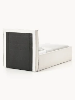 Cama individual tapizada en tejido bouclé Dream