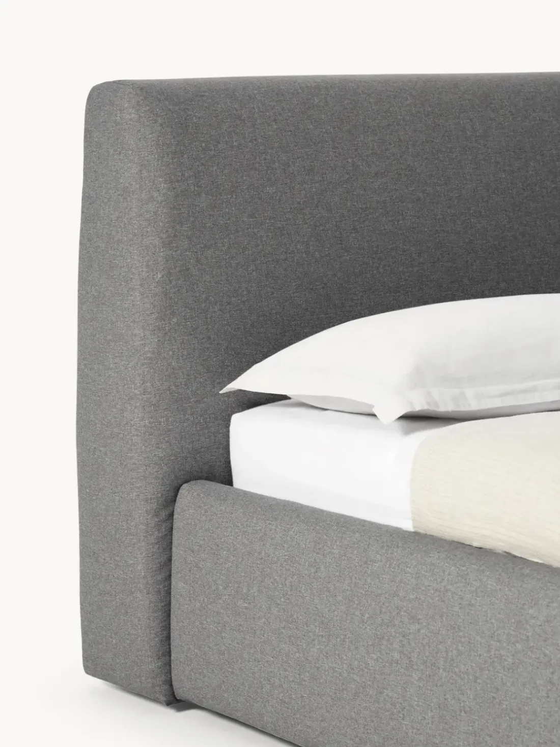 Cama tapizada con espacio de almacenamiento Cloud