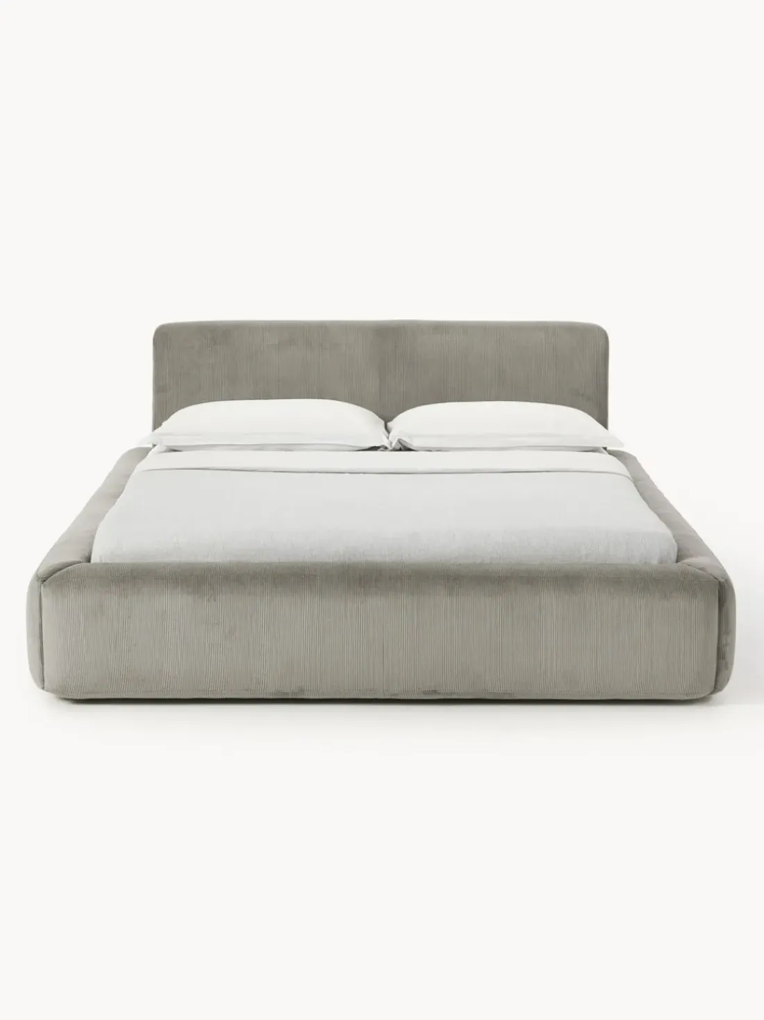 Cama tapizada con espacio de almacenamiento Melva
