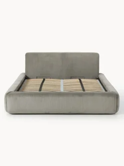 Cama tapizada con espacio de almacenamiento Melva
