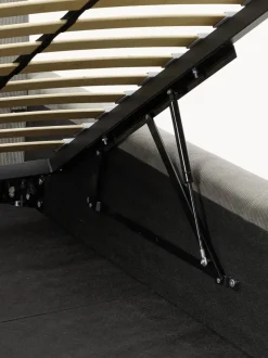 Cama tapizada con espacio de almacenamiento Melva