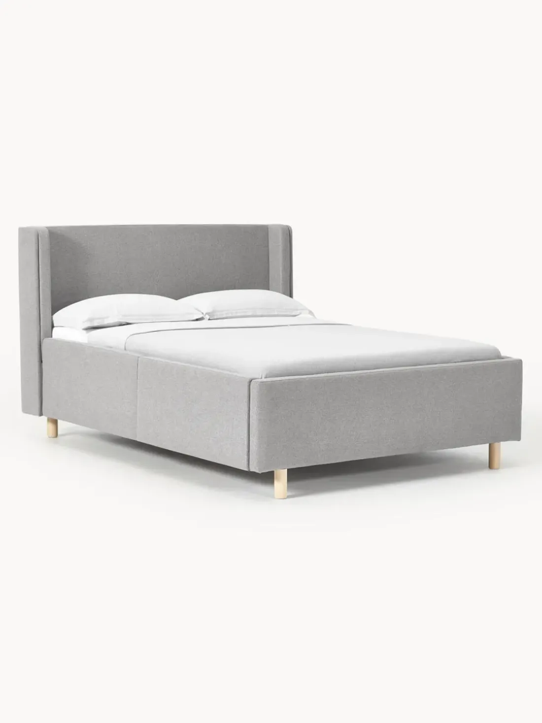 Cama tapizada con espacio de almacenamiento Arche