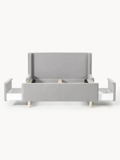 Cama tapizada con espacio de almacenamiento Arche