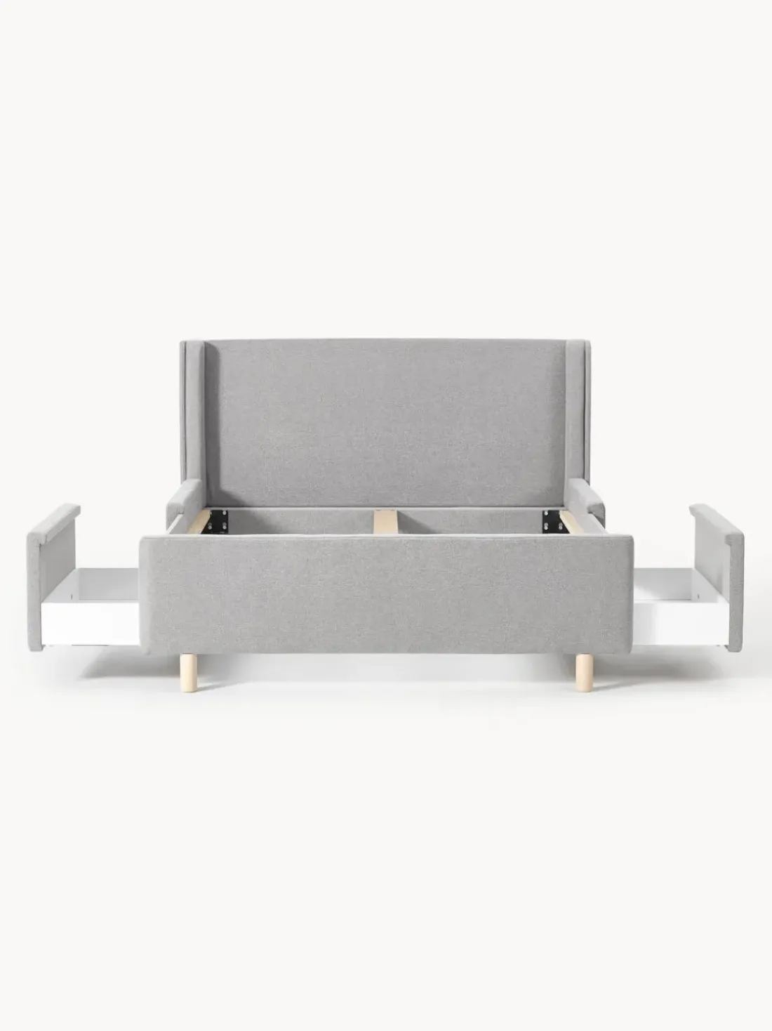 Cama tapizada con espacio de almacenamiento Arche