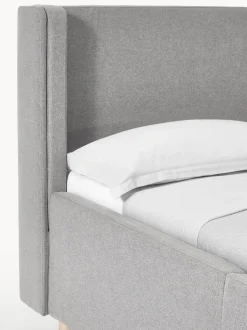 Cama tapizada con espacio de almacenamiento Arche