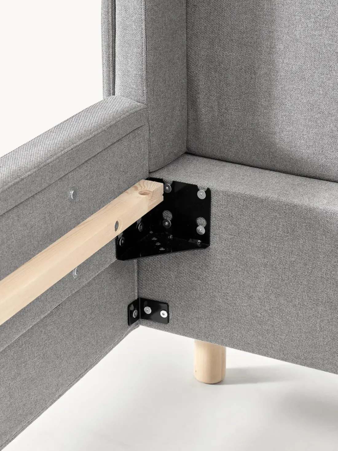 Cama tapizada con espacio de almacenamiento Arche