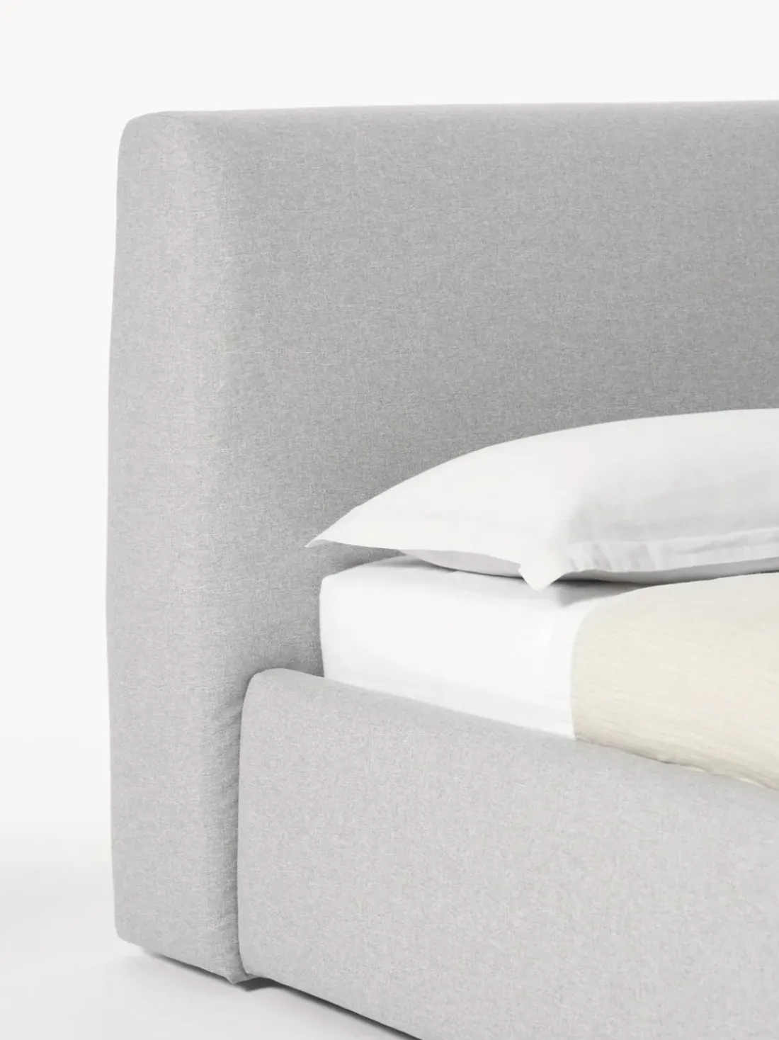 Cama tapizada con espacio de almacenamiento Cloud