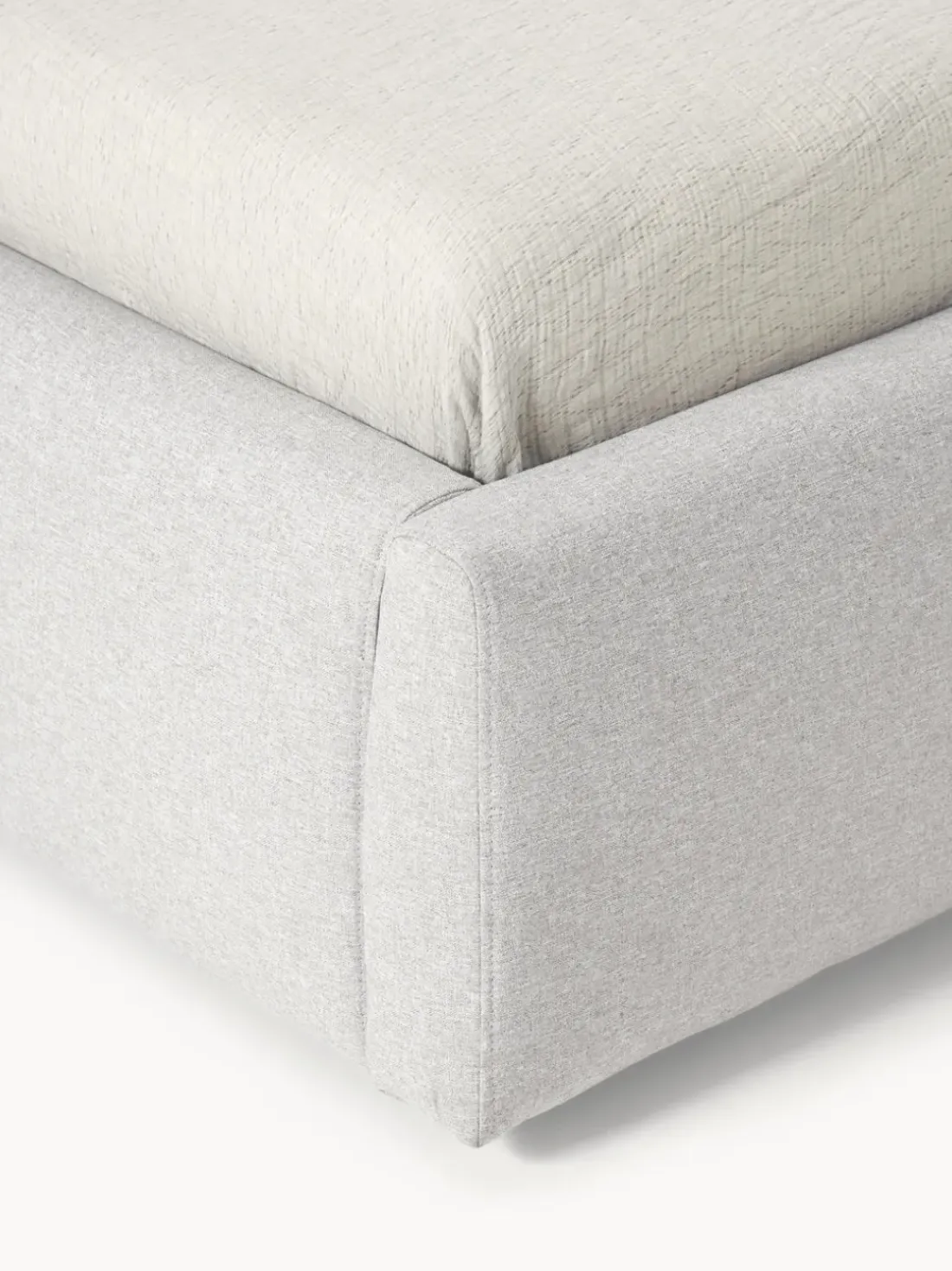 Cama tapizada con espacio de almacenamiento Cloud