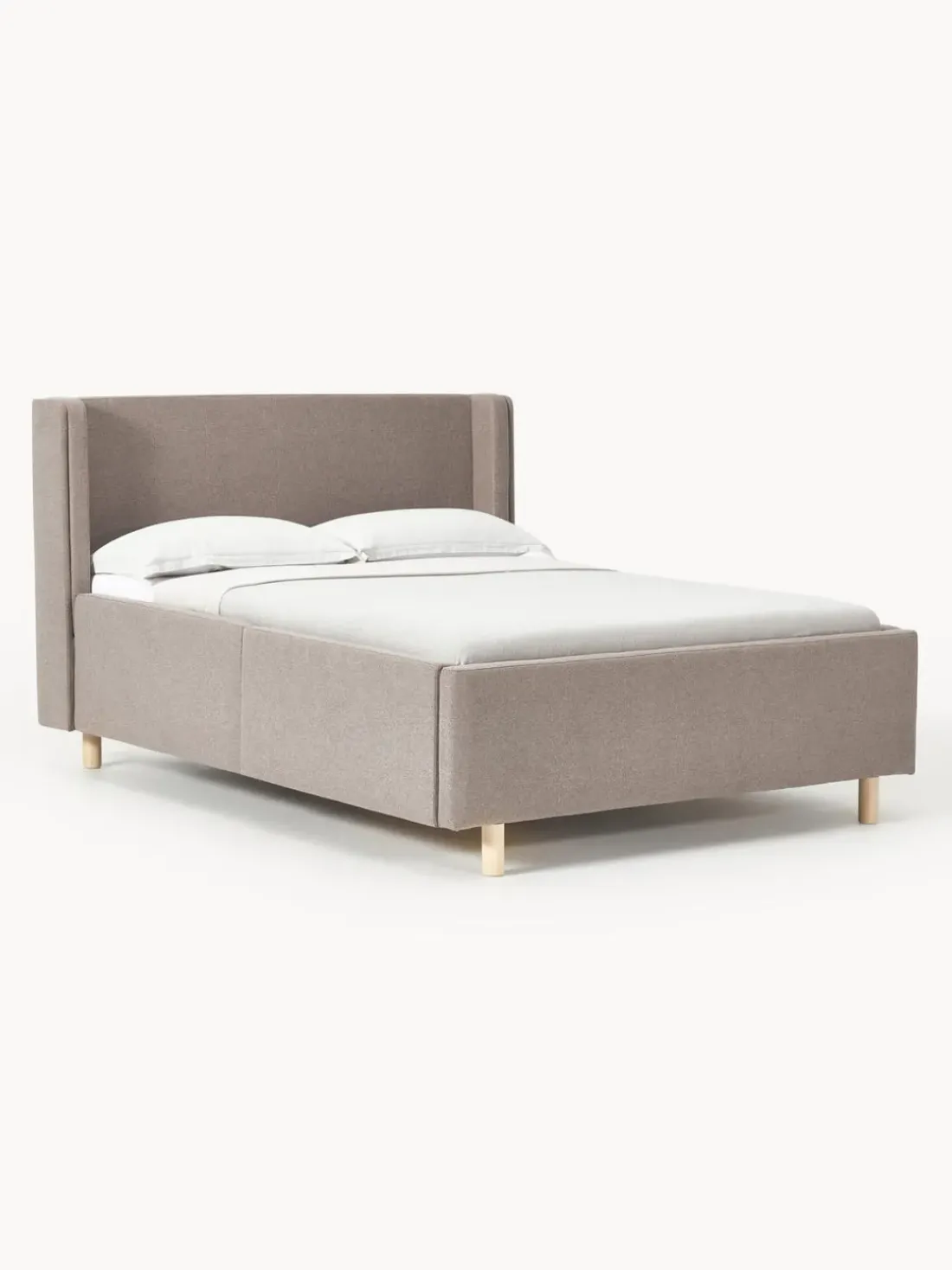 Cama tapizada con espacio de almacenamiento Arche