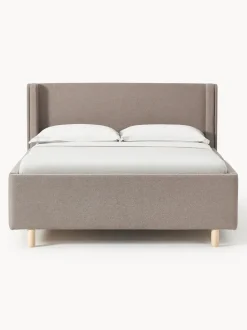 Cama tapizada con espacio de almacenamiento Arche