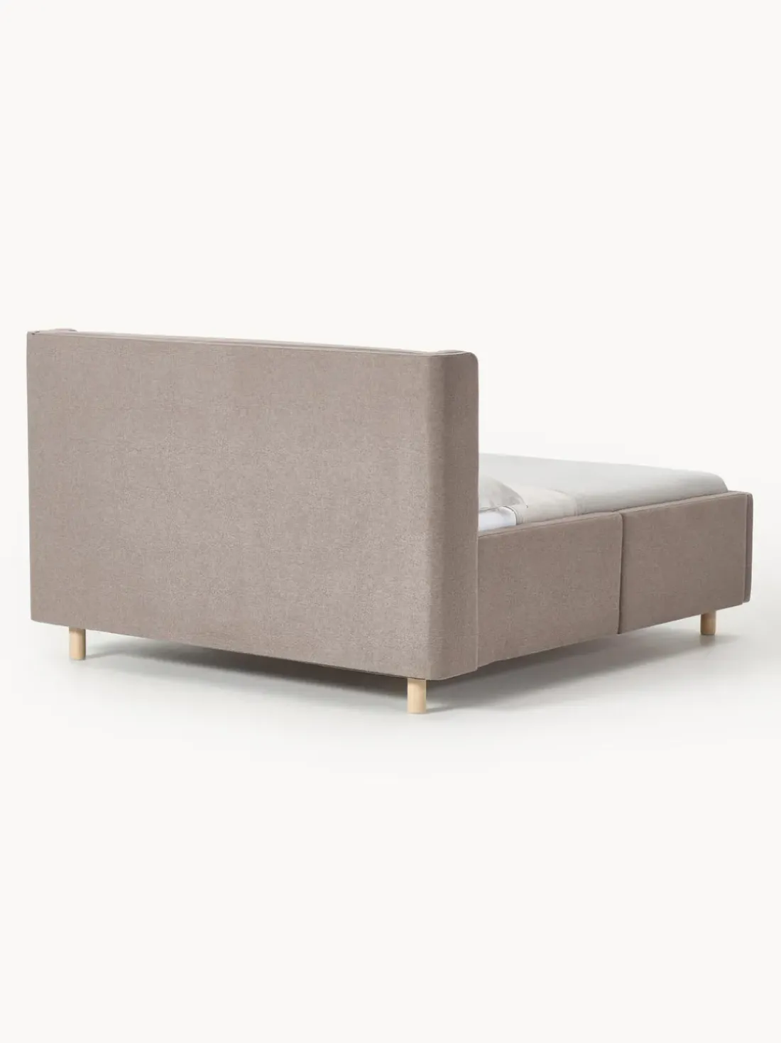 Cama tapizada con espacio de almacenamiento Arche