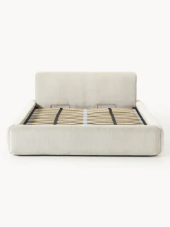 Cama tapizada con espacio de almacenamiento Melva