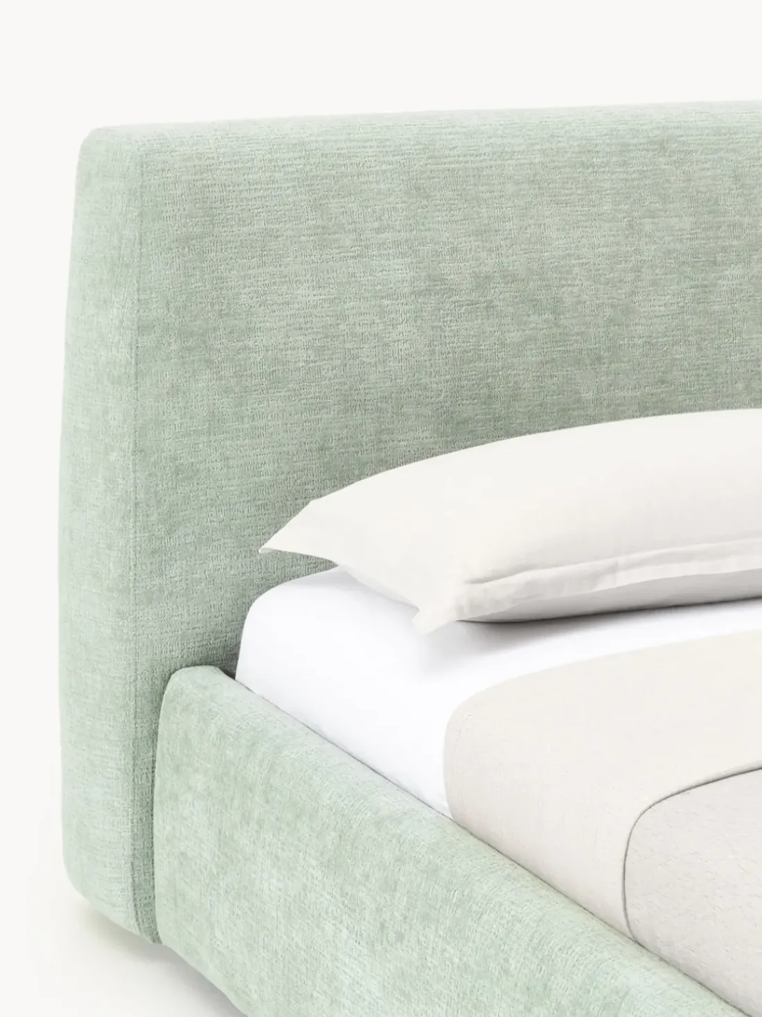 Cama tapizada con espacio de almacenamiento Cloud