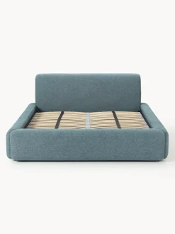 Cama tapizada con espacio de almacenamiento Melva