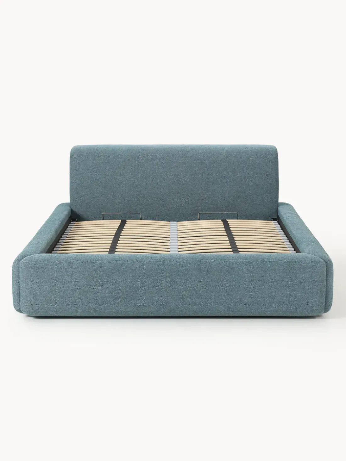 Cama tapizada con espacio de almacenamiento Melva