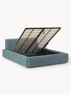 Cama tapizada con espacio de almacenamiento Melva