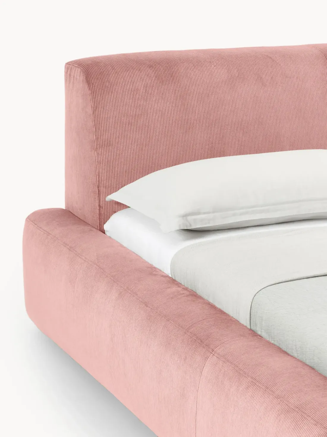 Cama tapizada con espacio de almacenamiento Melva