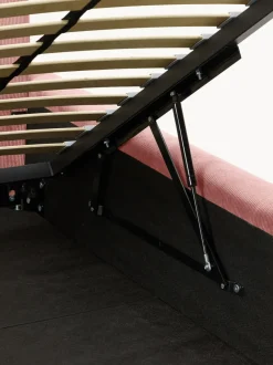 Cama tapizada con espacio de almacenamiento Melva