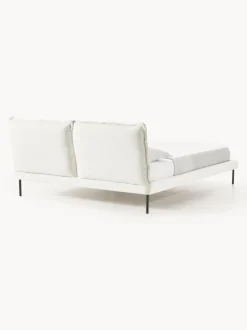 Cama tapizada de borreguillo bouclé Amelia