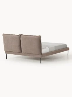 Cama tapizada de borreguillo bouclé Amelia