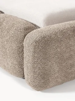 Cama tapizada de borreguillo bouclé Tayla
