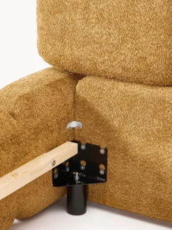 Cama tapizada de borreguillo bouclé Tayla