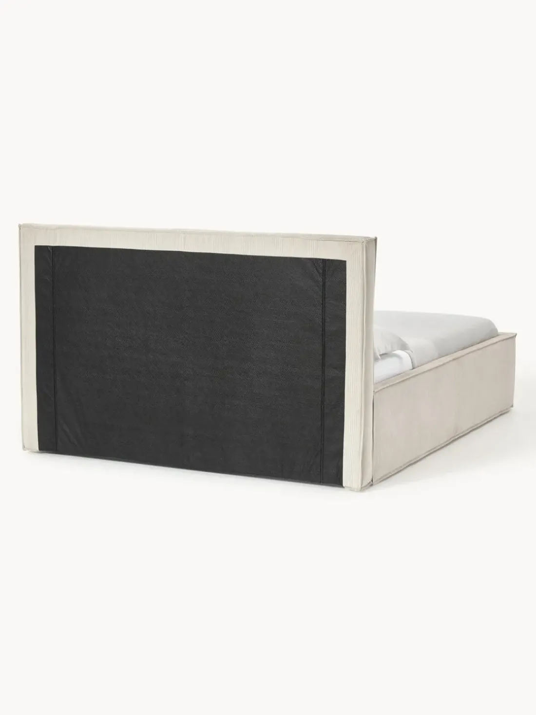Cama tapizada de pana con espacio de almacenamiento Dream