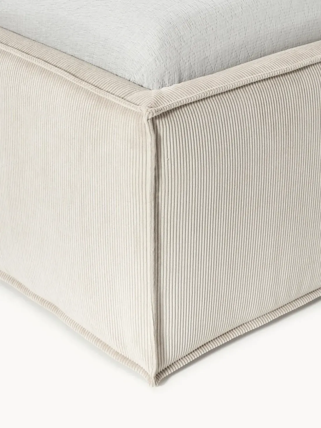 Cama tapizada de pana con espacio de almacenamiento Dream