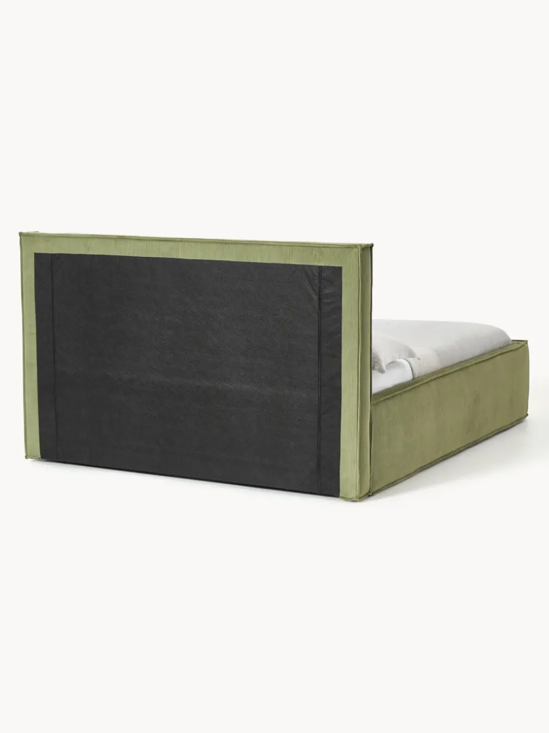 Cama tapizada de pana con espacio de almacenamiento Dream