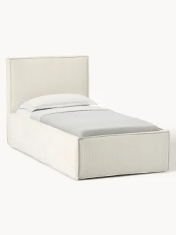 Cama tapizada de pana con espacio de almacenamiento Dream