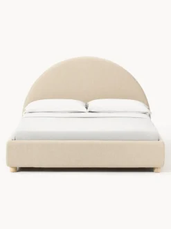 Cama tapizada Ebba, con espacio de almacenamiento
