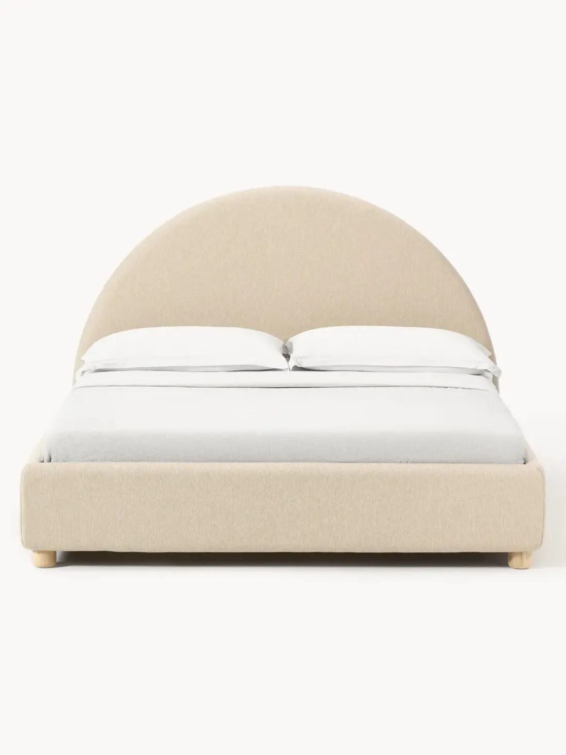 Cama tapizada Ebba, con espacio de almacenamiento