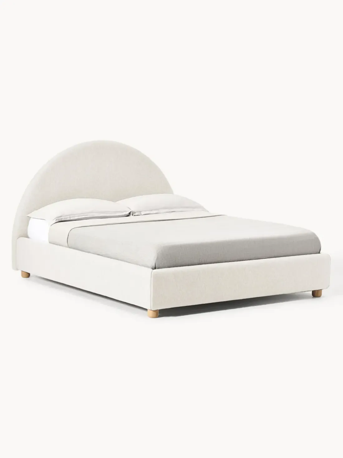 Cama tapizada Ebba, con espacio de almacenamiento