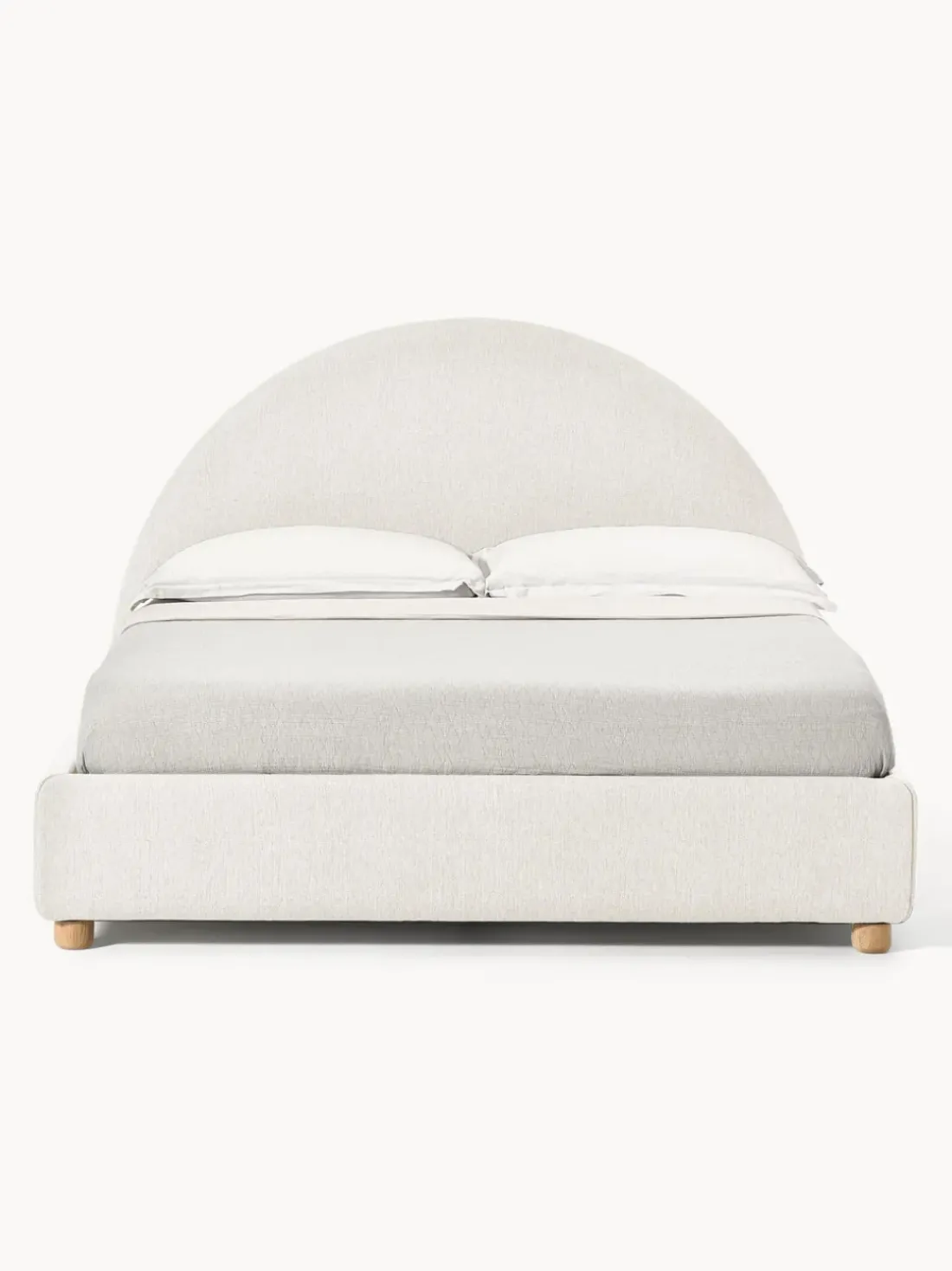 Cama tapizada Ebba, con espacio de almacenamiento