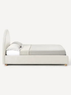 Cama tapizada Ebba, con espacio de almacenamiento